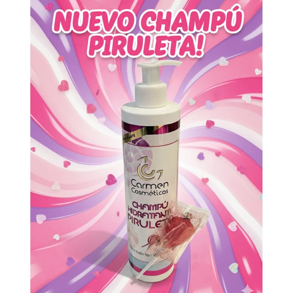 Carmen Cosméticos Champú Hidratante de Piruleta 500ml - 2